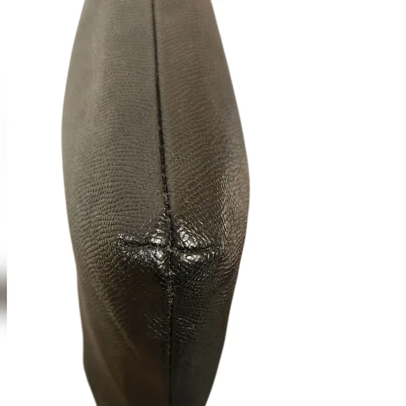 Coach Kitt Black Leather Messenger Crossbody Bag Purse - Picture 2 of 4